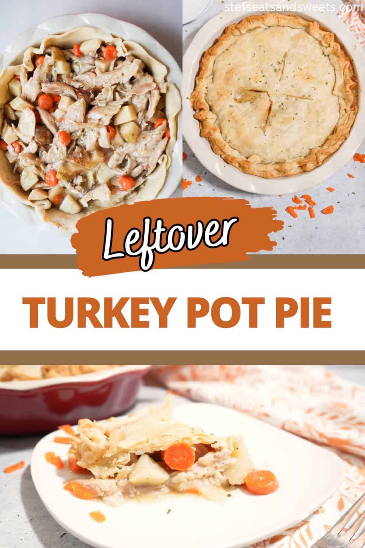 Leftover Turkey Pot Pie Collage