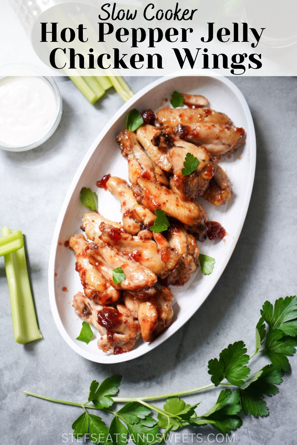 hot pepper jelly wings pin