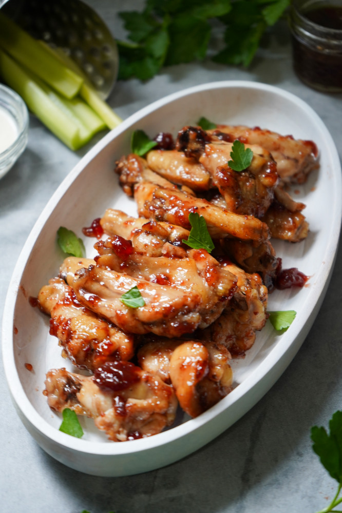 how to make hot pepper jelly chicken wings