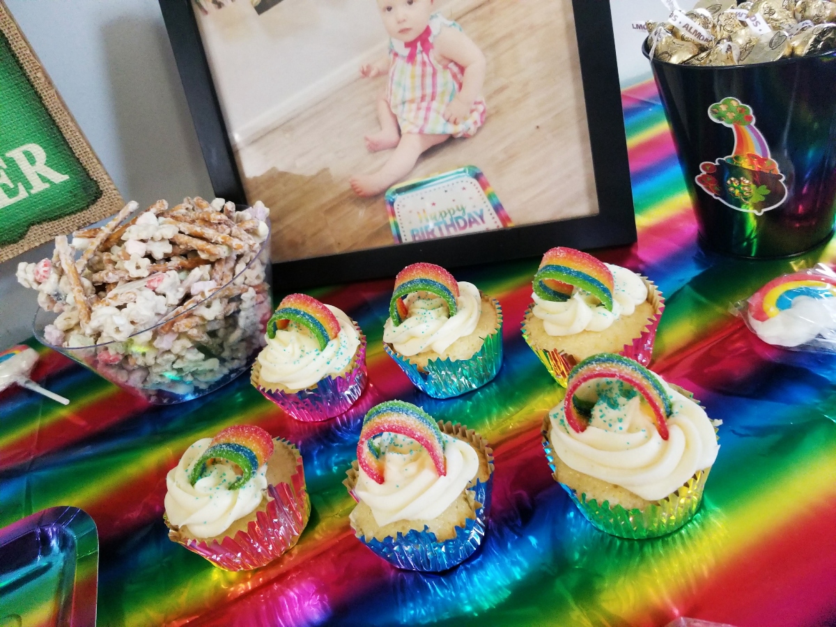 Lemon Rainbow Cupcakes