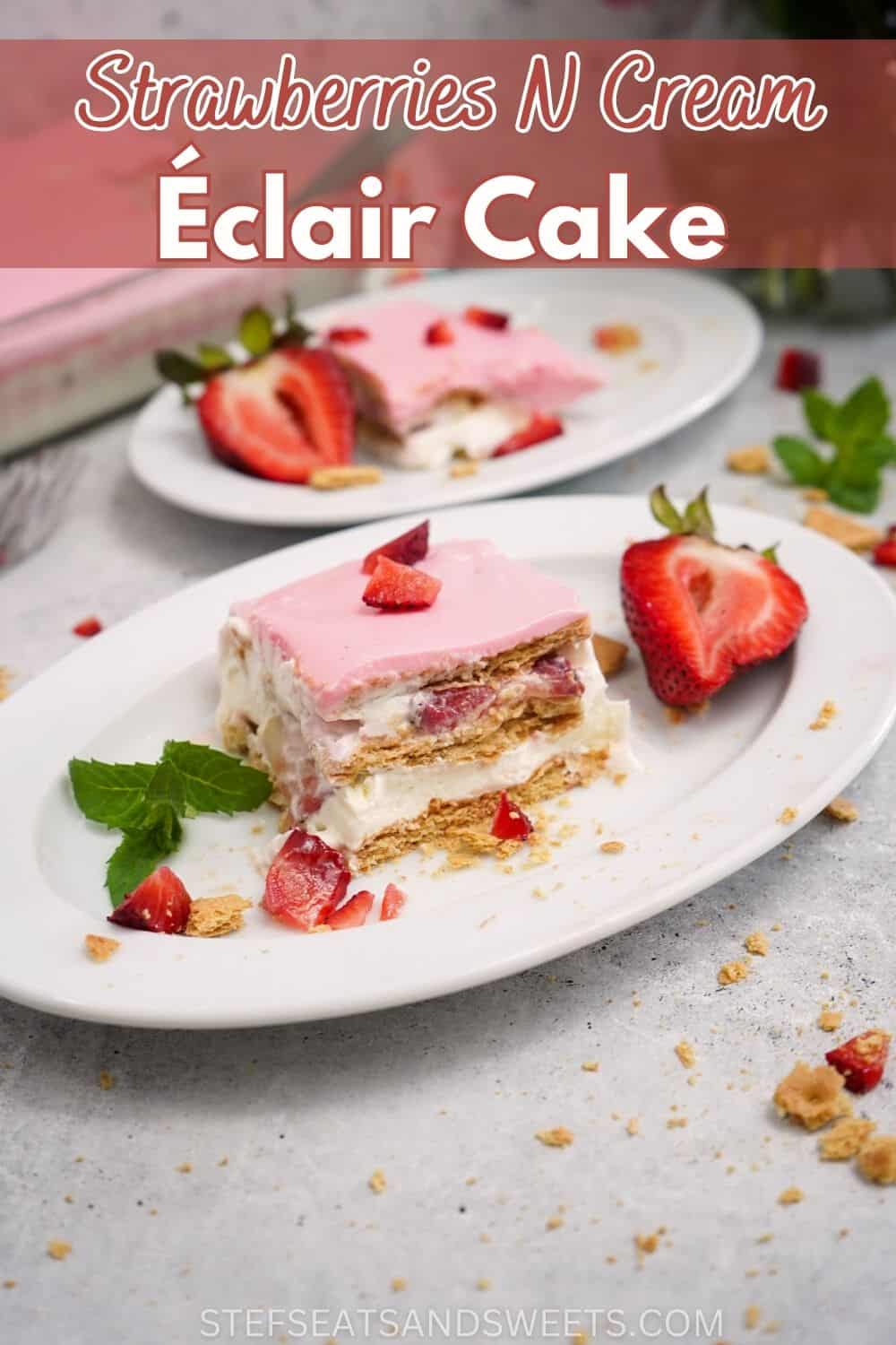 strawberry eclair cake pin