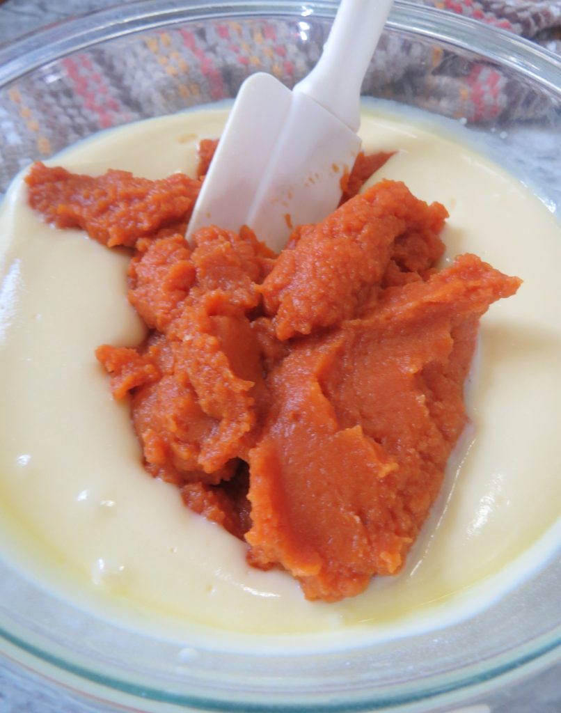 combining pudding and pumpkin
