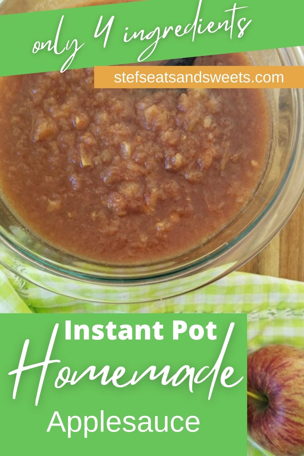 instant pot cinnamon applesauce pinterest image