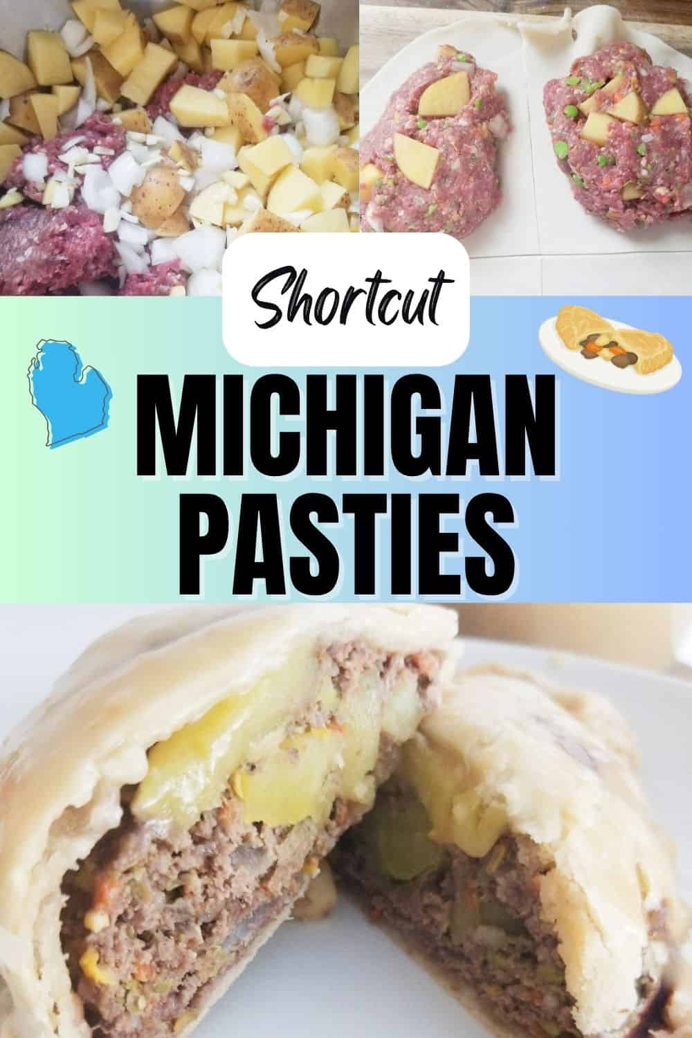 venison pasties collage