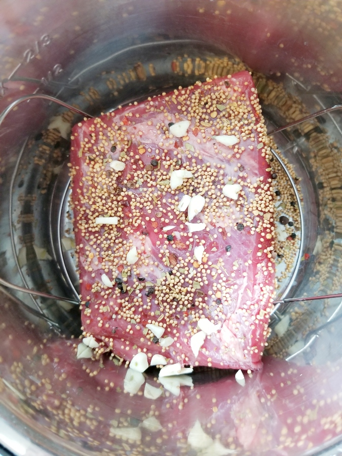 corned beef brisket in the Instant Pot 