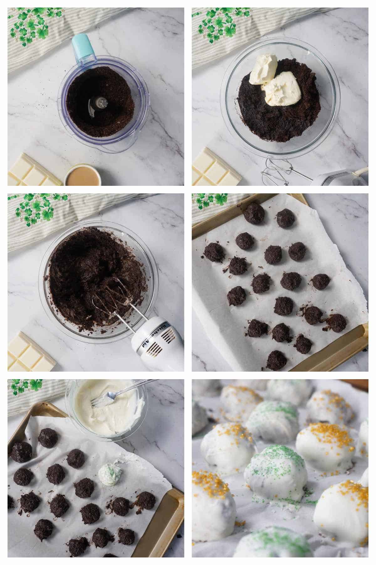 how to make Irish Oreo Truffles
