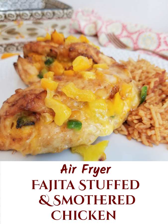 Air Fryer Stuffed & Smothered Chicken Pinterest 