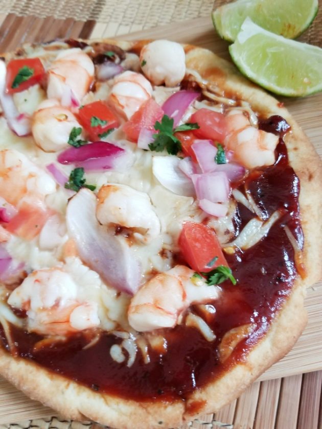 Easy BBQ Shrimp Pizza - Stef's Eats And Sweets