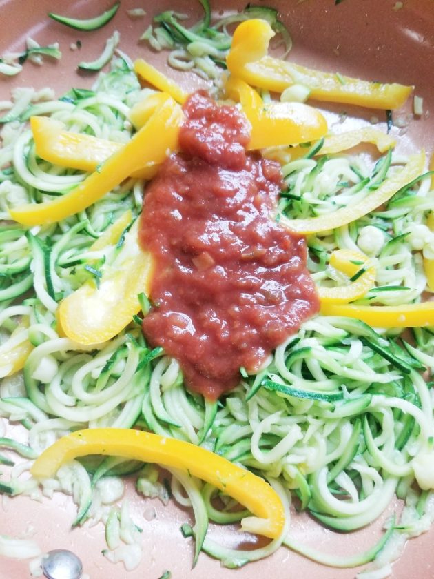 Three Ingredient Salsa Zoodles Stef's Eats and Sweets