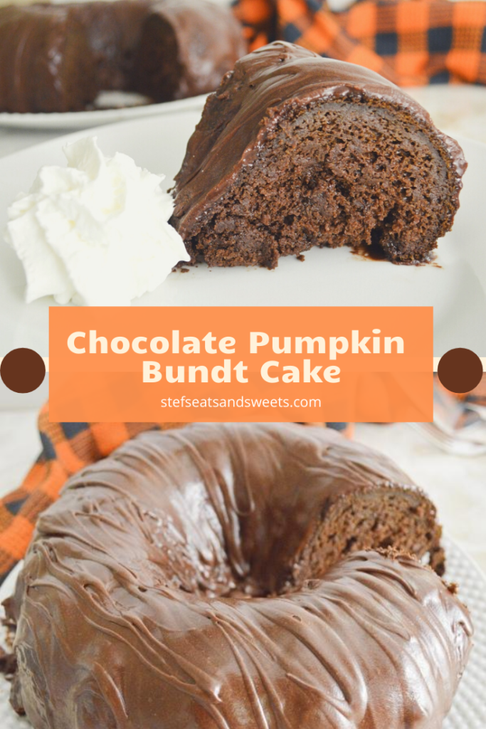 Chocolate Pumpkin Bundt Cake Pinterest Collage 