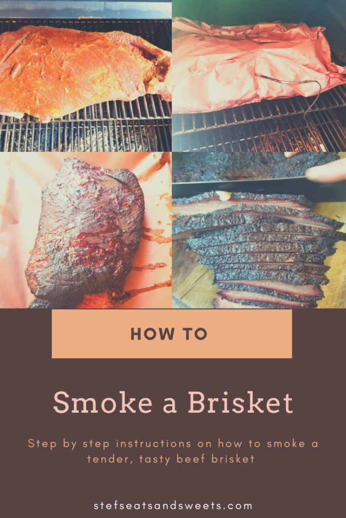 How to smoke a Brisket Pinterest Collage 2