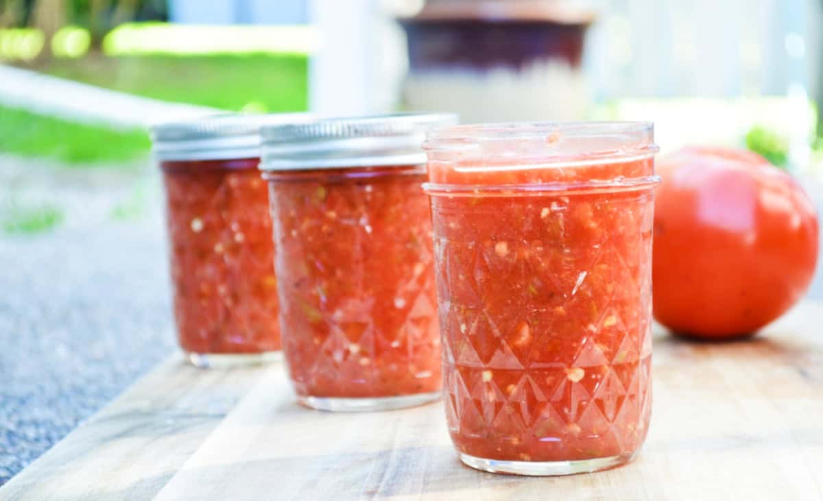 Easy Smoked Salsa In 3 jars