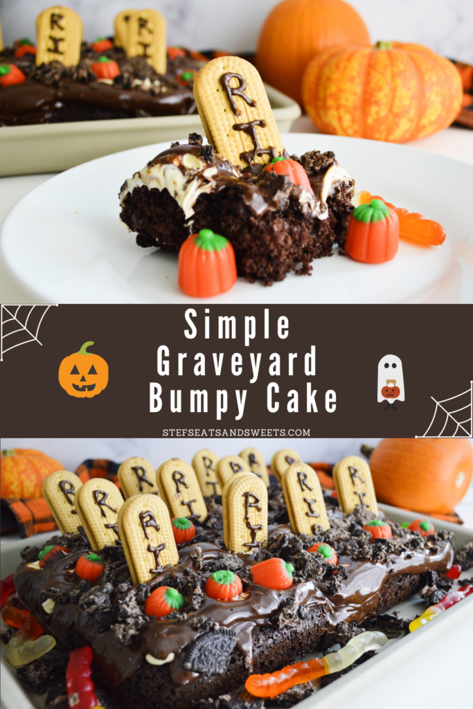 Simple Graveyard Bumpy Cake Pinterest Collage 