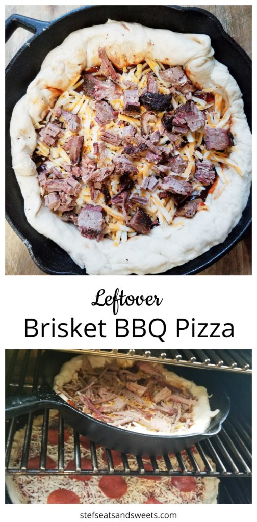 leftover brisket bbq pizza pinterest collage 