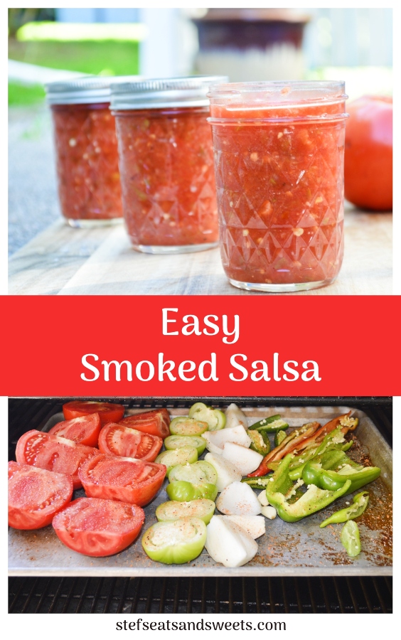 Easy Smoked Salsa Pinterest collage 