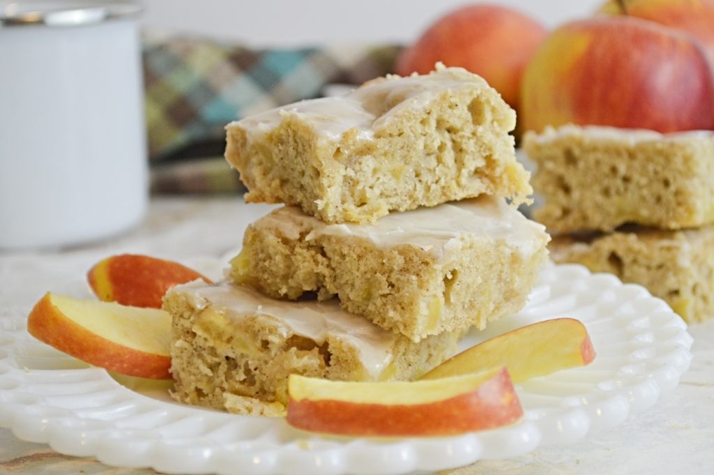 Apple Blondies with Maple Glaze feature image 