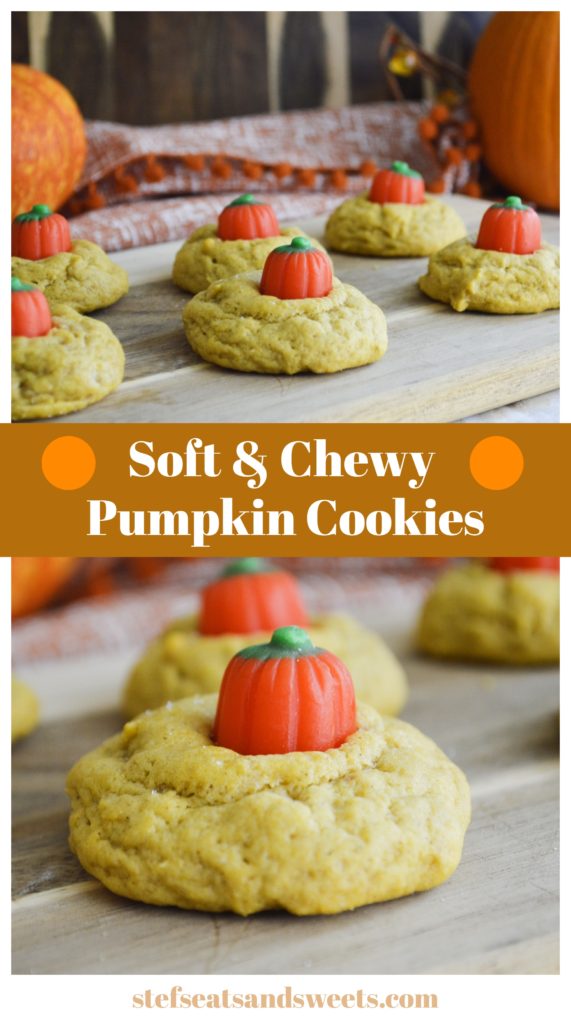 Soft & Chewy Pumpkin Cookie Collage 