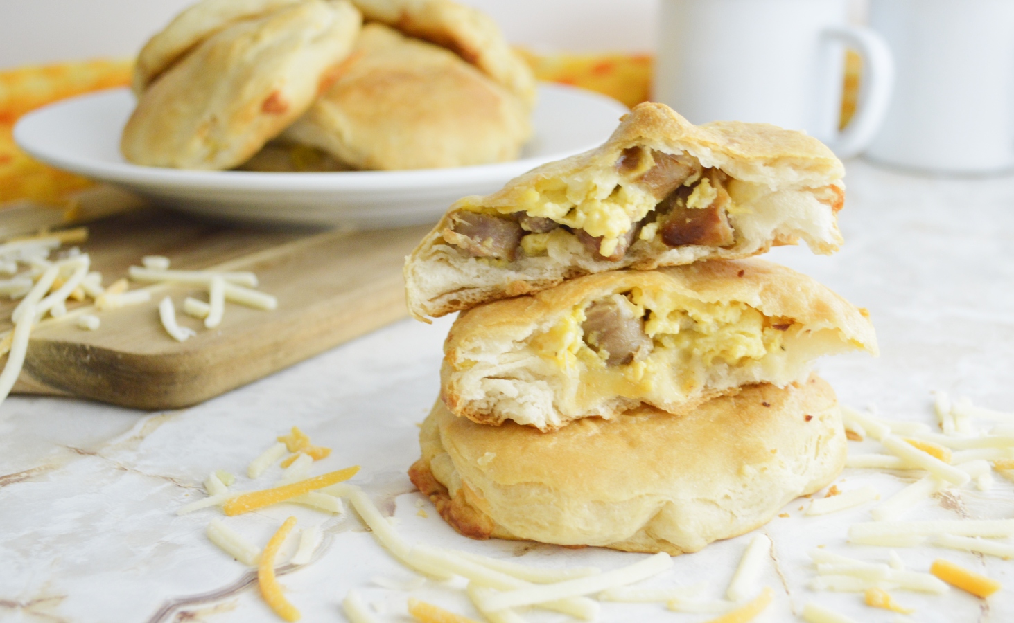 Sausage Egg And Cheese Stuffed Biscuits Stefs Eats And Sweets 3077