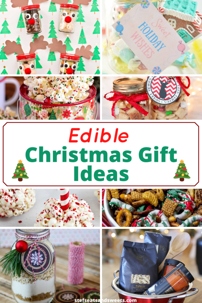 Edible Christmas Gift Ideas Pinterest Collage 3