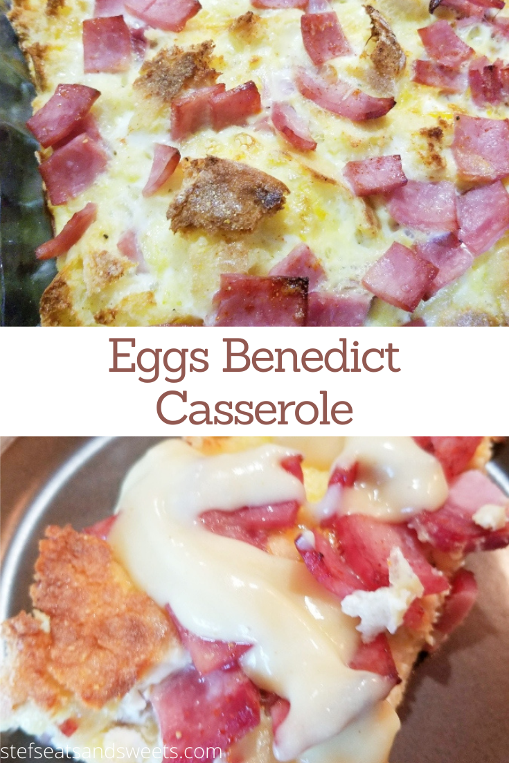 Eggs Benedict Casserole pinterest collage