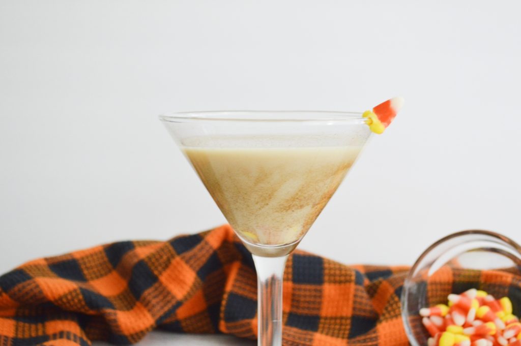 close up of thanksgiving martini 