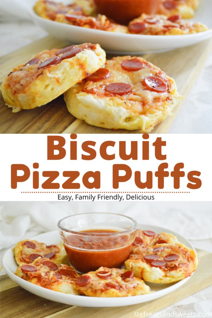 Biscuit Pizza Puffs Pinterest Collage 