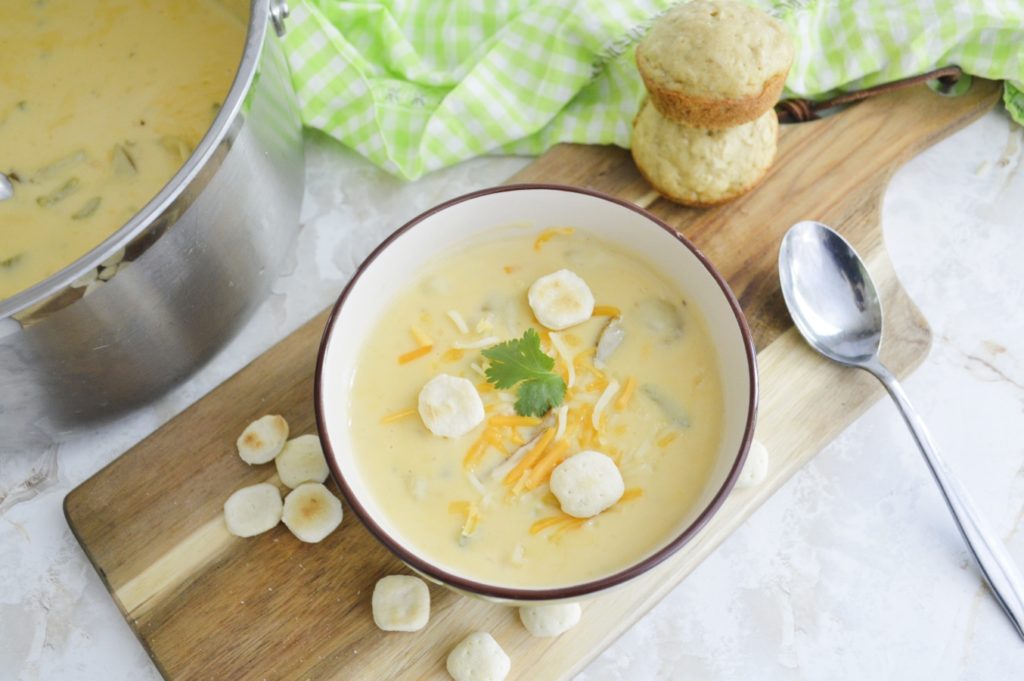 easy cheesy potato soup from above 
