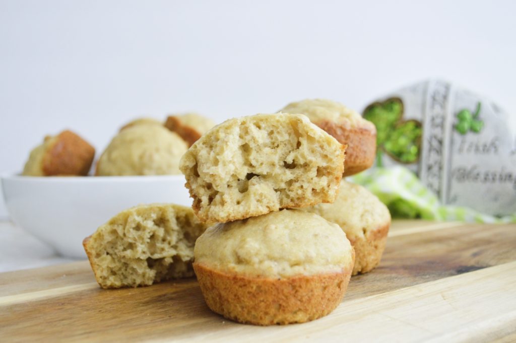 Simple Irish Oatmeal Muffins Feature Image stacked 