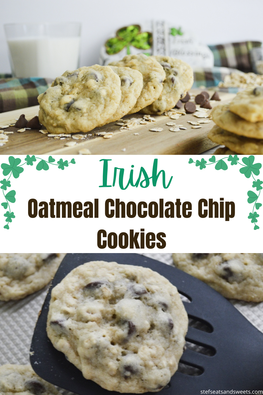 Irish Oatmeal Chocolate Chip Pinterest Collage 