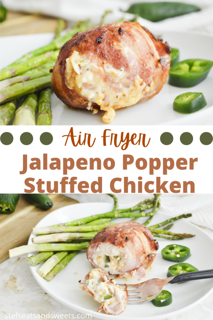 Air Fryer Jalapeno Popper Stuffed Chicken Pinterest Collage new 