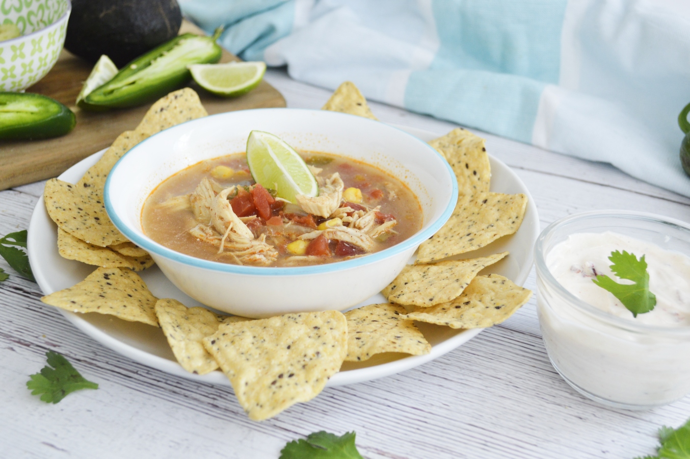 how to make chicken tortilla soup in the slow cooker 