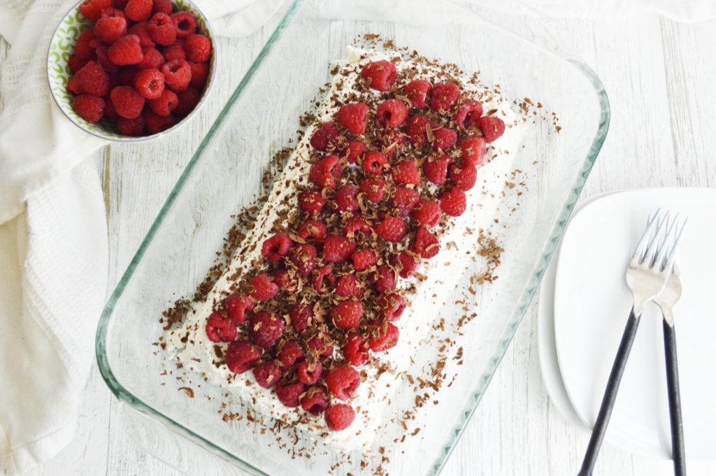 Simple Raspberry Icebox Cake Full Cake 