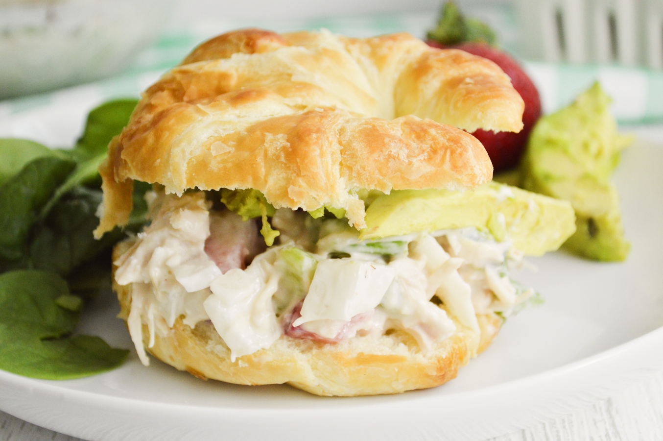 Strawberry Chicken Salad Croissants - Stef's Eats and Sweets