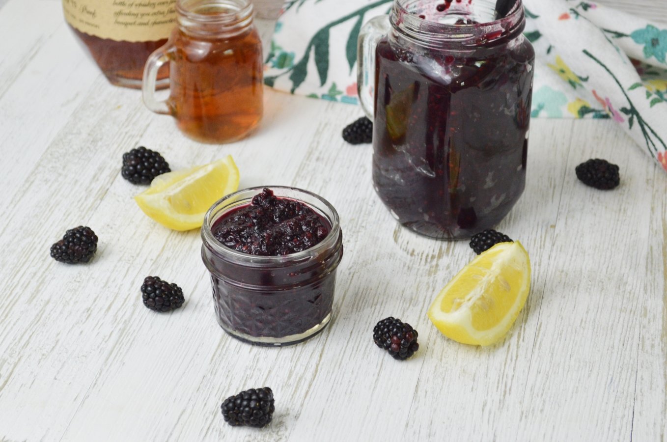 Blackberry Vanilla Bourbon Jam Stef's Eats and Sweets