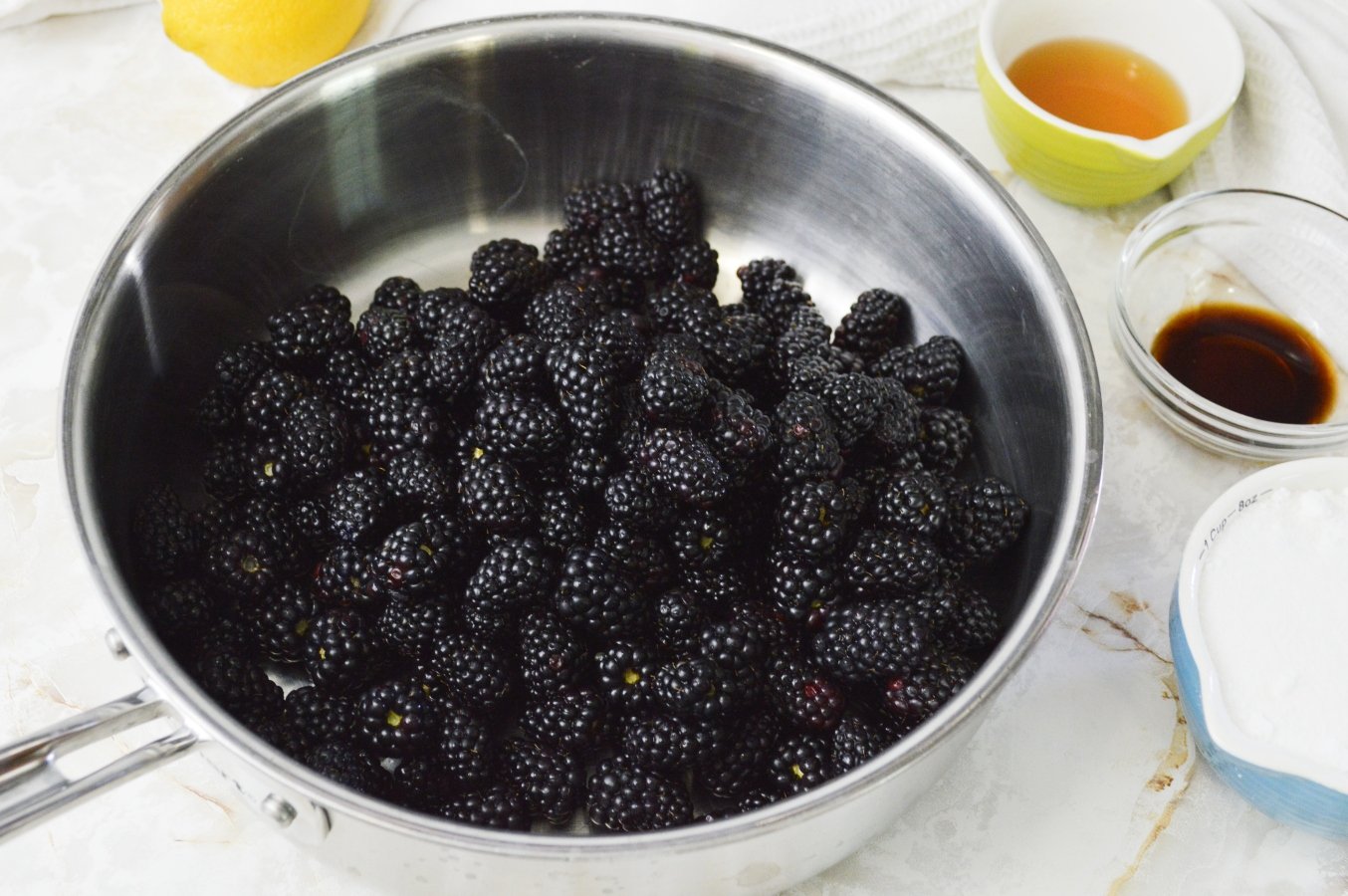 Blackberry Vanilla Bourbon Jam Stef's Eats and Sweets