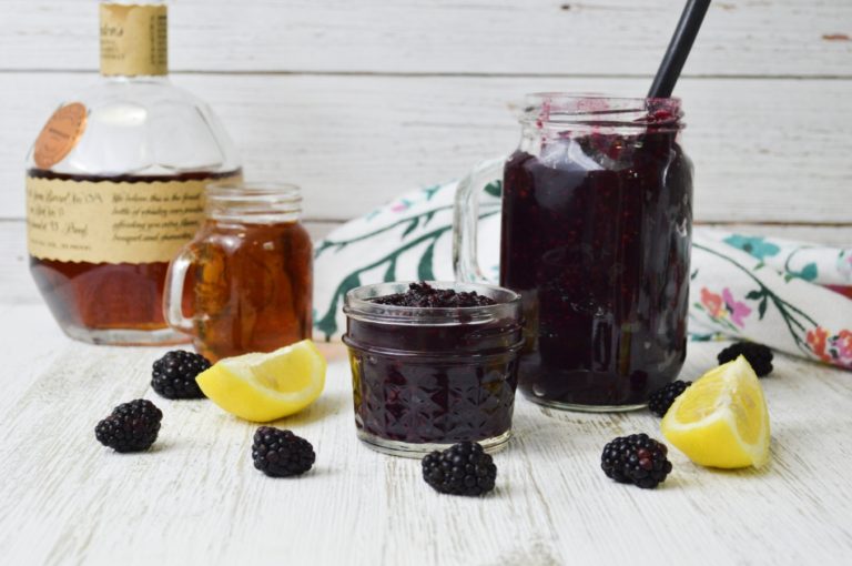 Blackberry Vanilla Bourbon Jam Stef's Eats and Sweets