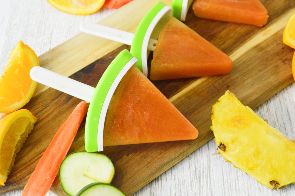 Homemade Fruit & Veggie Pops (juicer recipe) feature image 