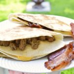 folded breakfast quesadilla