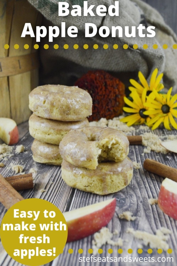 baked apple donuts with a brown sugar glaze pinterest Image 