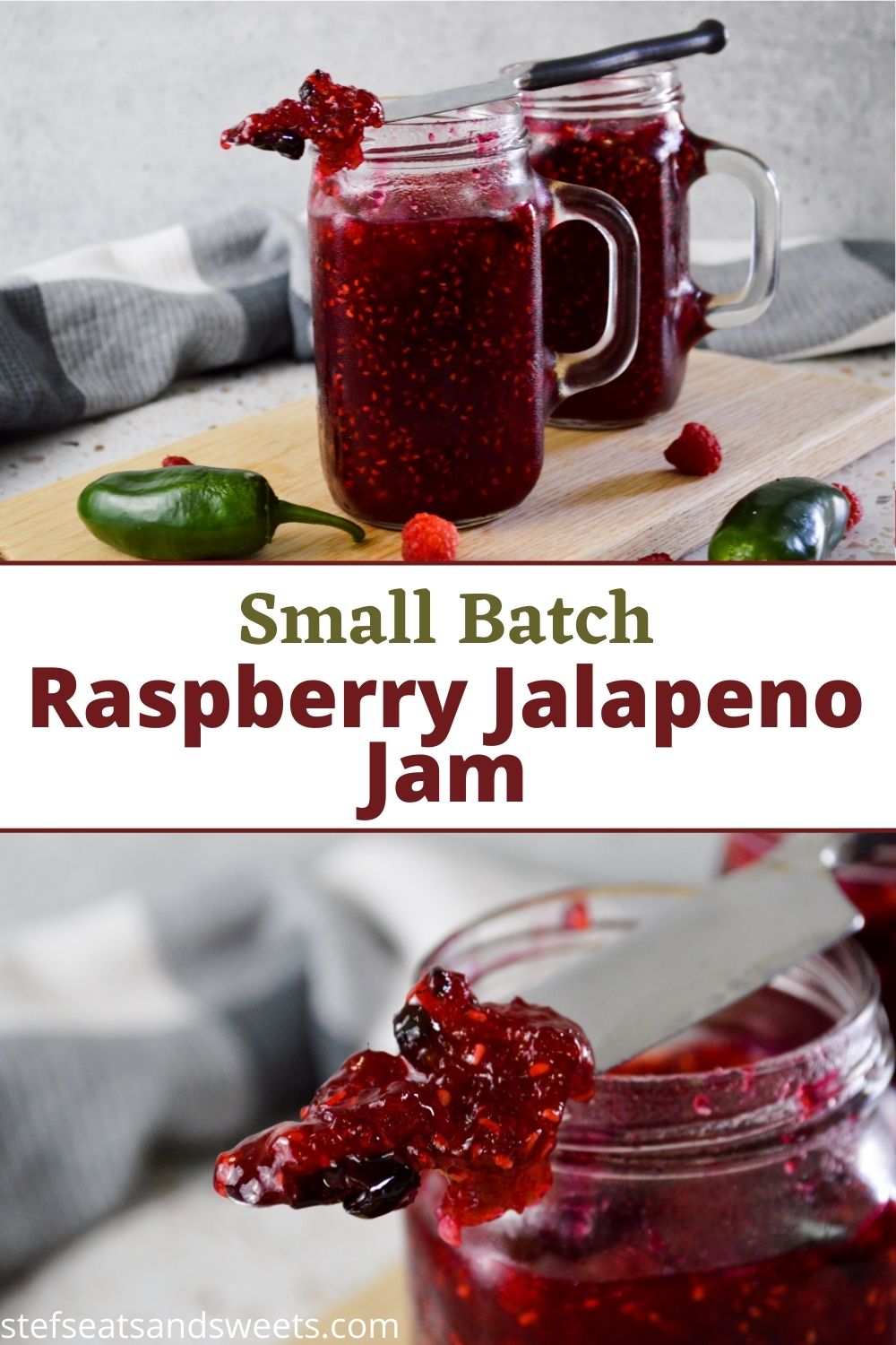  how to make Small Batch Raspberry Jalapeno Jam
