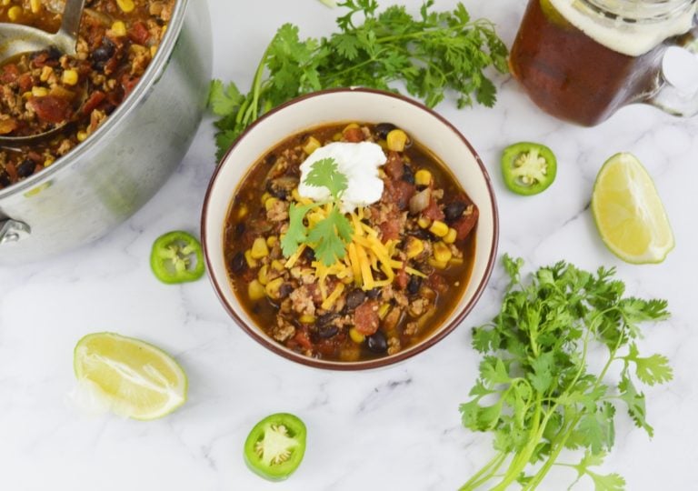 Corn & Black Bean Turkey Chili Stef's Eats and Sweets