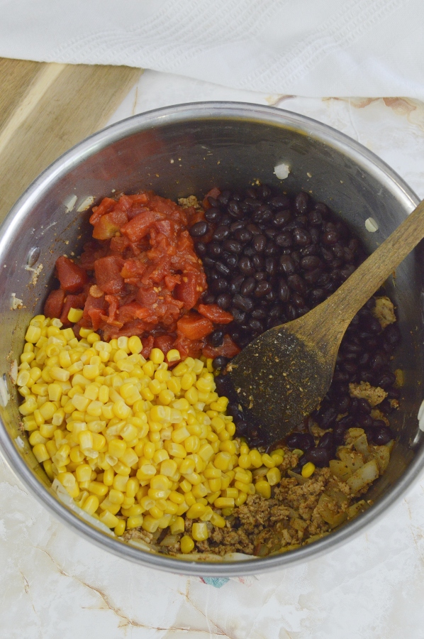 corn & Black Bean Turkey Chili ingredients 