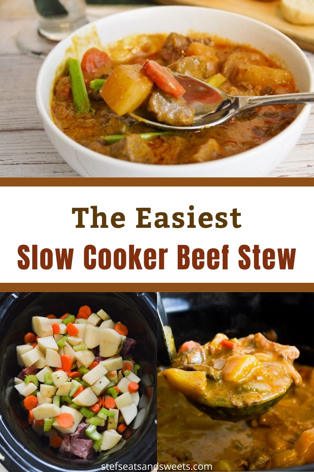 The Easiest Slow Cooker Beef Stew - Stef's Eats and Sweets
