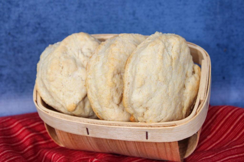 homemade biscuits in basket