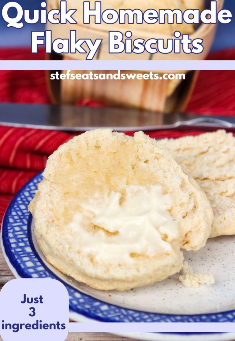 Quick Homemade Flaky Biscuits - Stef's Eats and Sweets