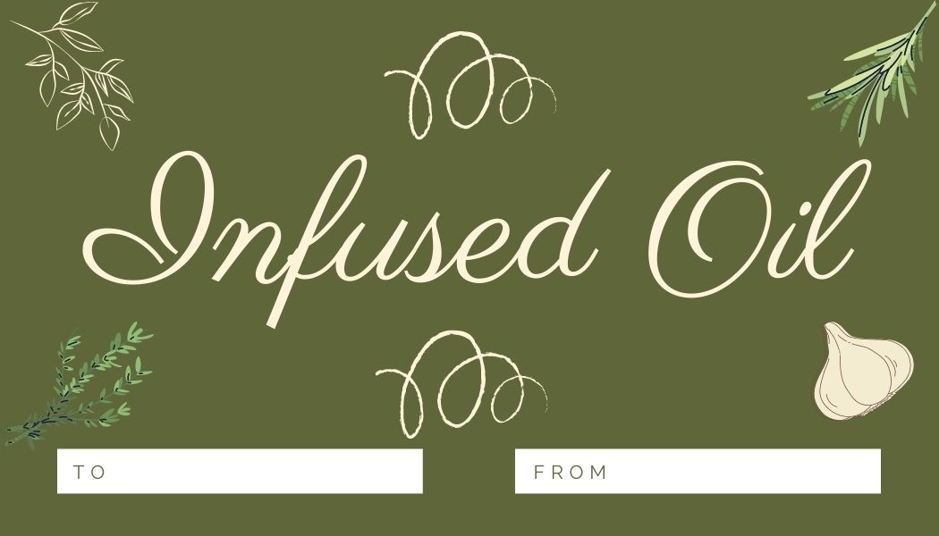 Infused Oil Free Printable Gift Tag 