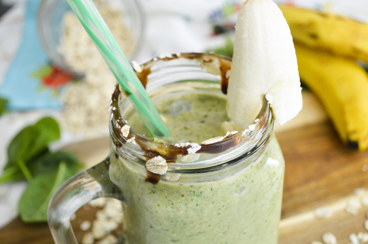 spinach banana oatmeal smoothie 