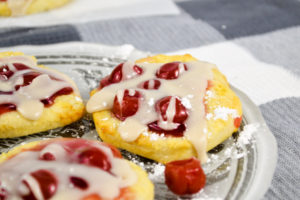 air fryer cherry breakfast biscuits 1