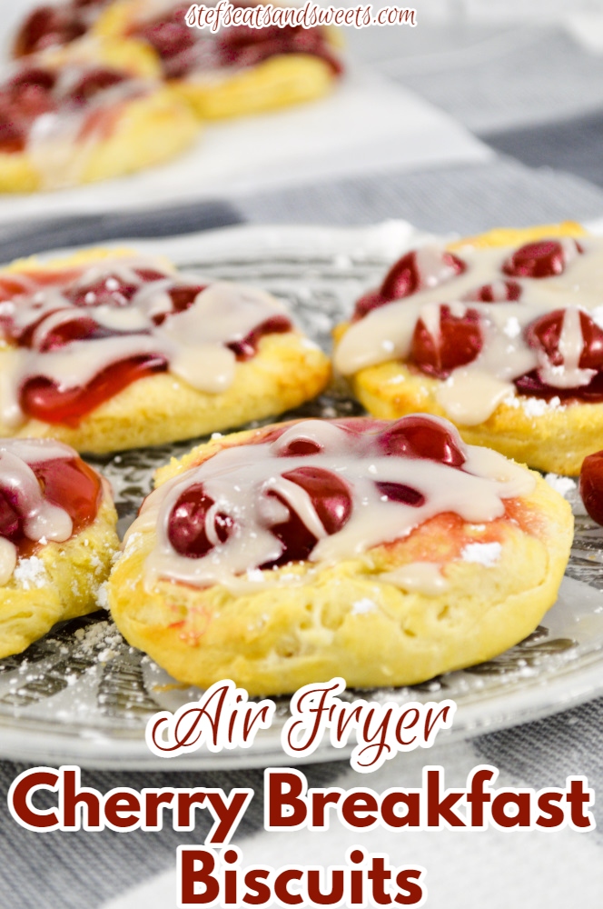 Cherry Breakfast Biscuits made in the Air Fryer 