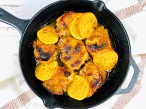 skillet honey orange chicken 1